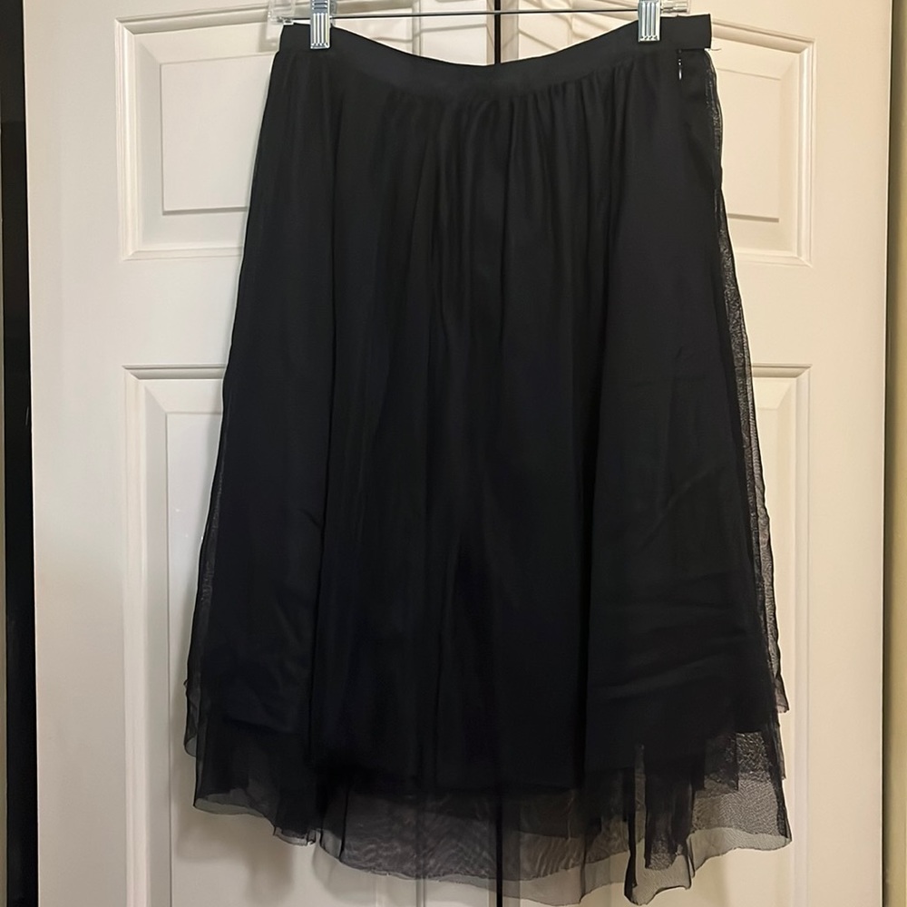 Isaac Mizrahi Elegant Black A-Line Skirt